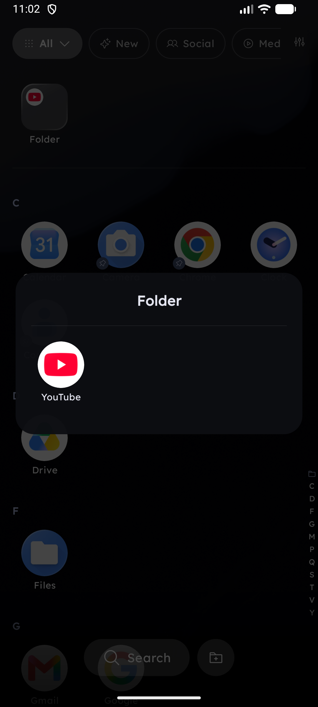 Folder Interface Overlay
