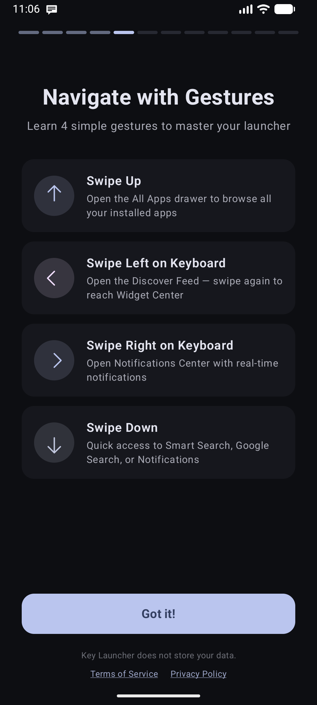 Gesture Navigation Tour