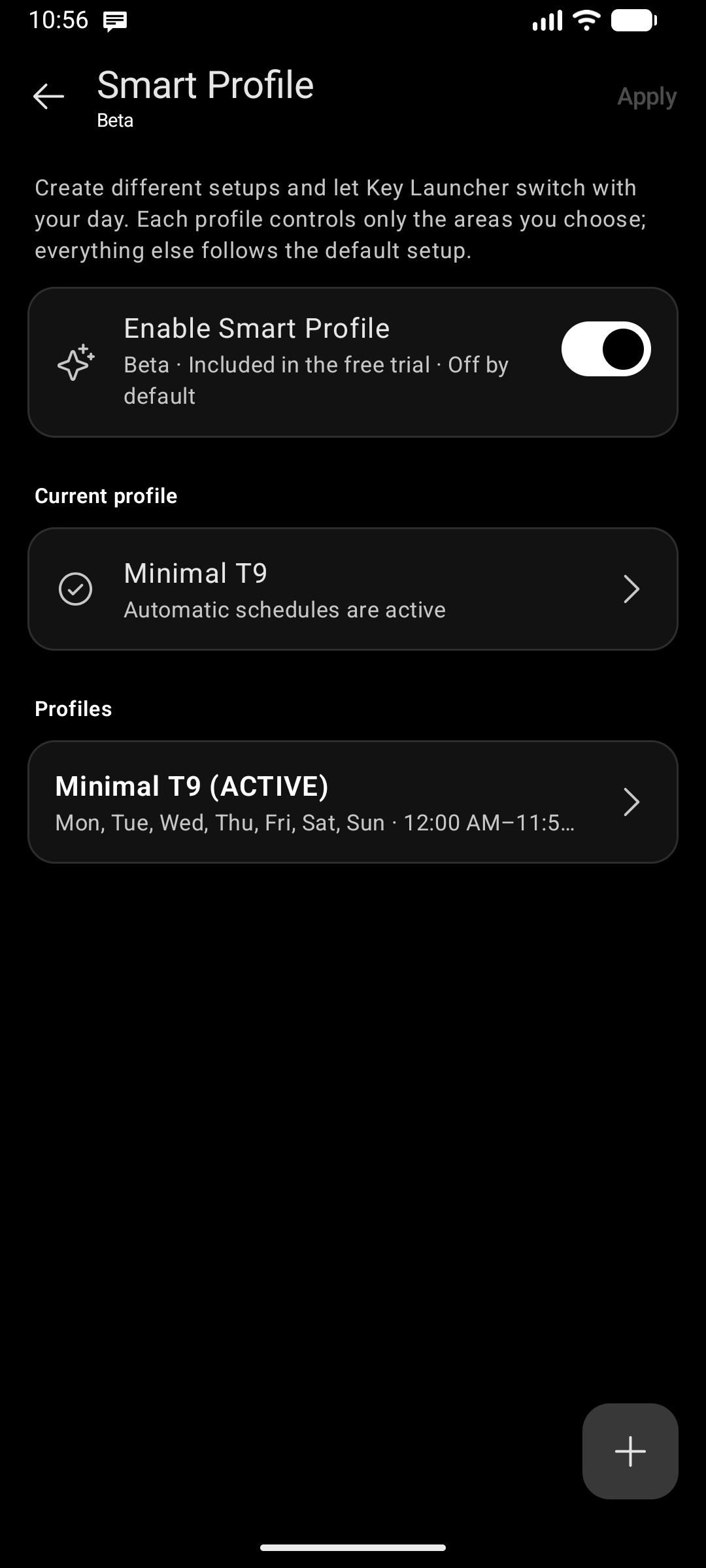 Smart Profiles Configuration